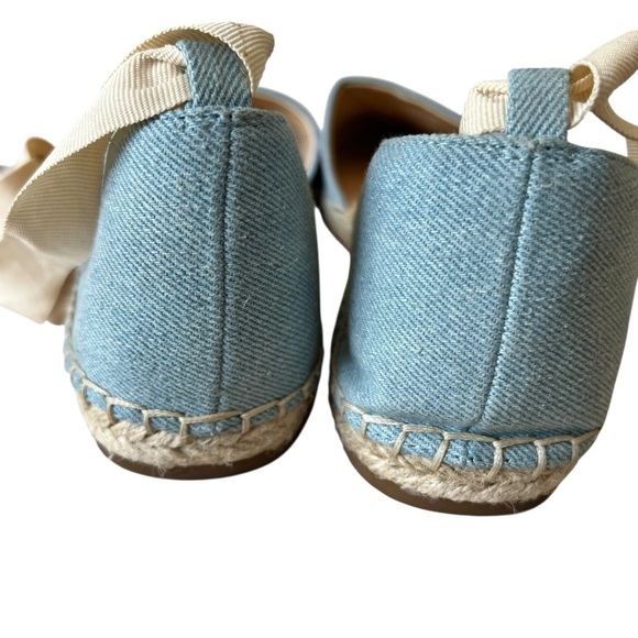 Jessica Simpson Fippo Floral Embroidered Denim Espadrilles Size 10 M EUC - Picture 6 of 16